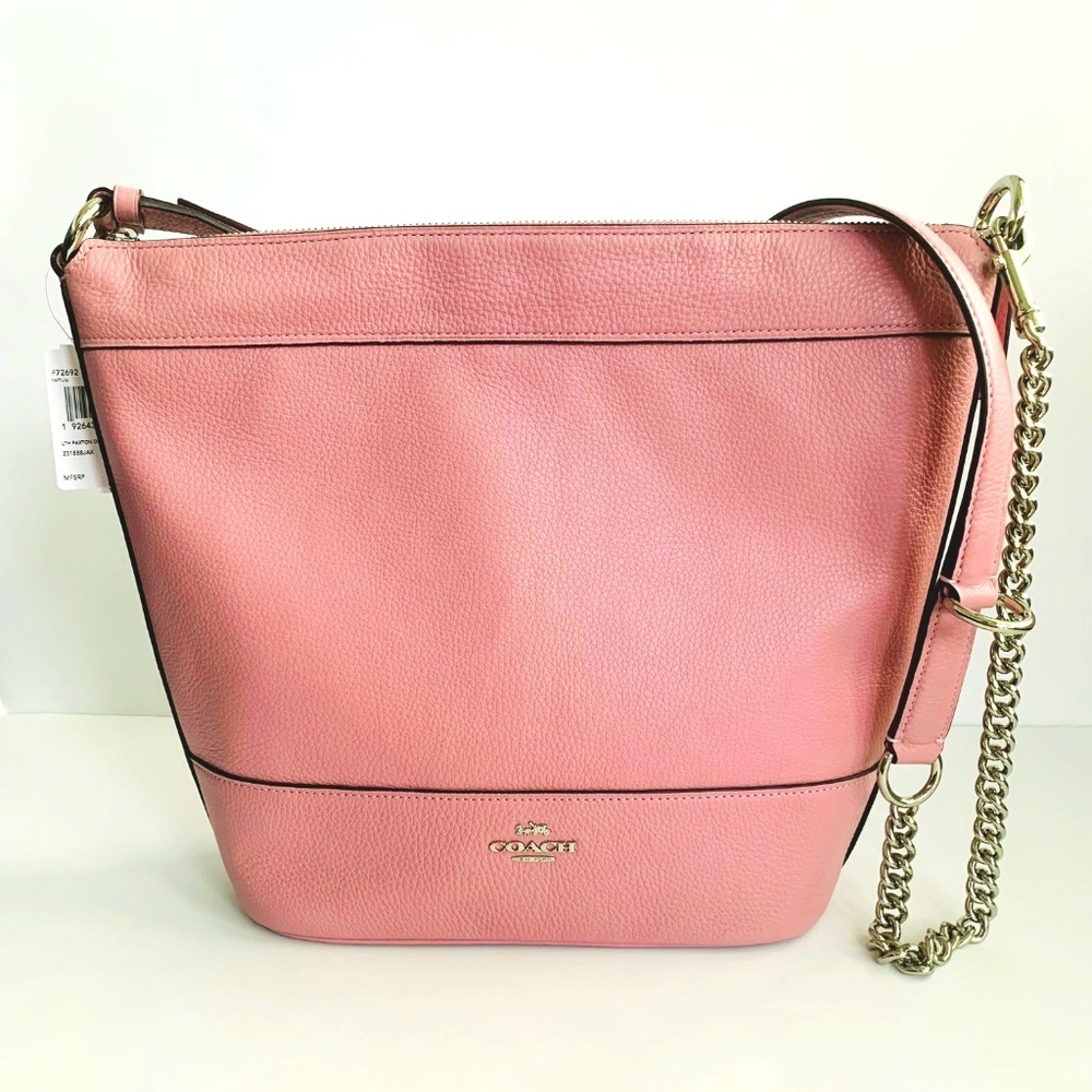 ✨NWT Coach Tulip Pebbled Leather Paxton Shoulder